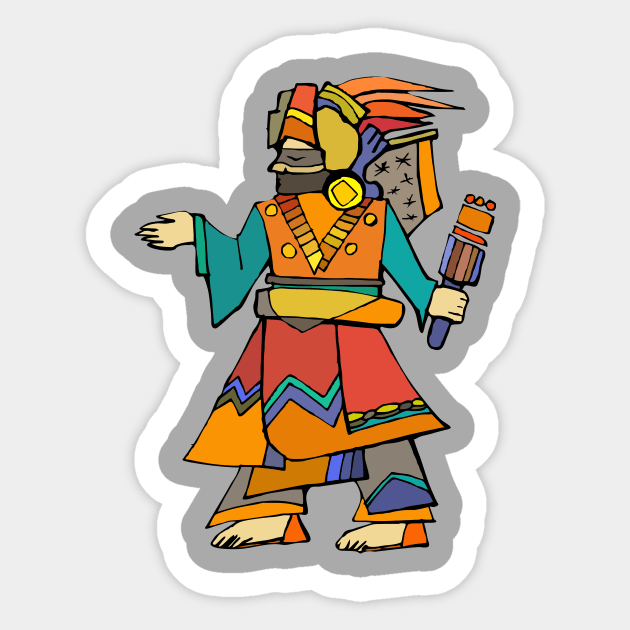 Ancient Egyptian Painting - Dancer Sticker by PatrioTEEism